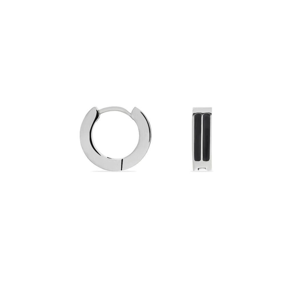 Unisex Creolen Edelstahl B 3,8 mm