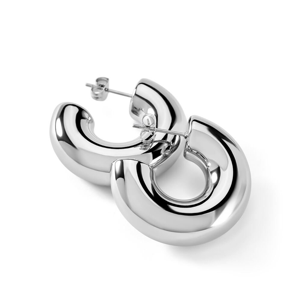 SERENITY Damen Creolen Edelstahl