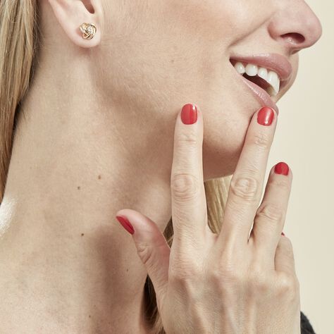 Damen Ohrstecker Vergoldet Zirkonia Knoten - Ohrstecker Damen | OROVIVO