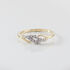 THEKLA Damen Ring Gold 375 (9 Karat) Diamant Wei&szlig; 0,04 ct