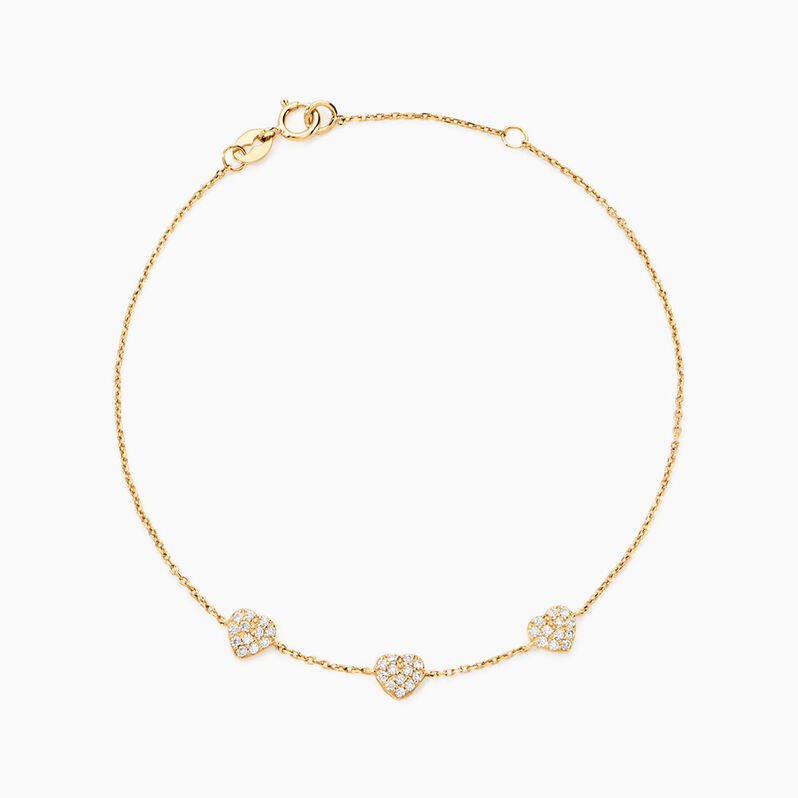 Bracelet Izolda Or Jaune Oxyde De Zirconium - Spannringe Damen | OROVIVO