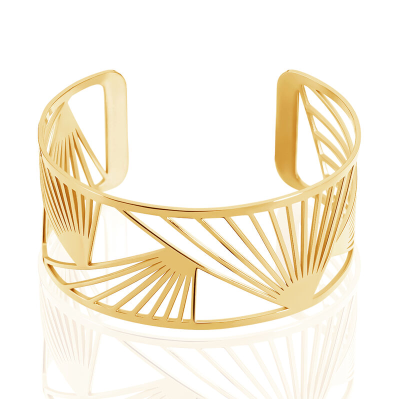 Bracelet Jonc Acier Jaune - Spannringe Damen | OROVIVO