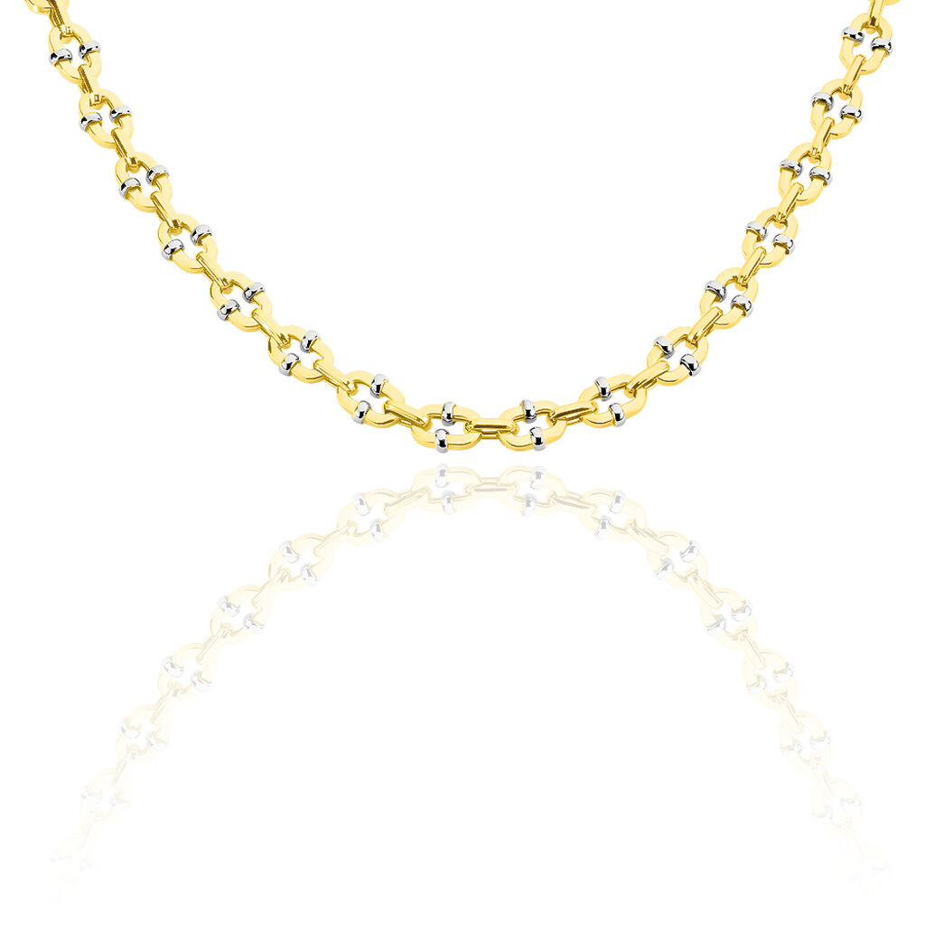 SOFIA 2 Damen Kette Gold Bicolor 375 (9 Karat)