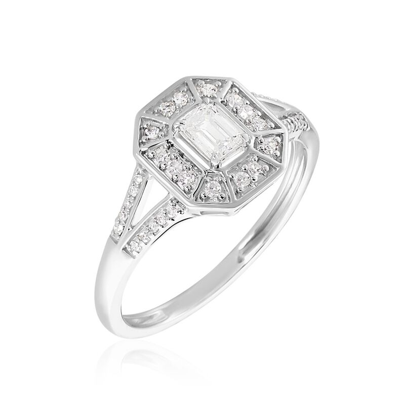 Bague Cylia Or Weiss Diamant - Spannringe Damen | OROVIVO