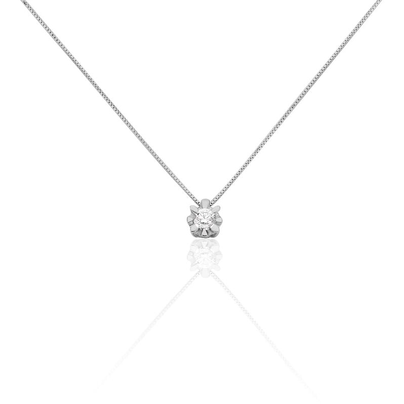 Collana Punto Luce Diamazing Oro Bianco Diamante - Spannringe Damen | OROVIVO
