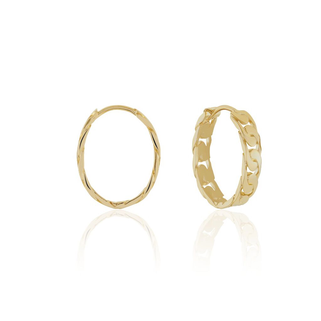 LIANA Damen Creolen Vergoldet