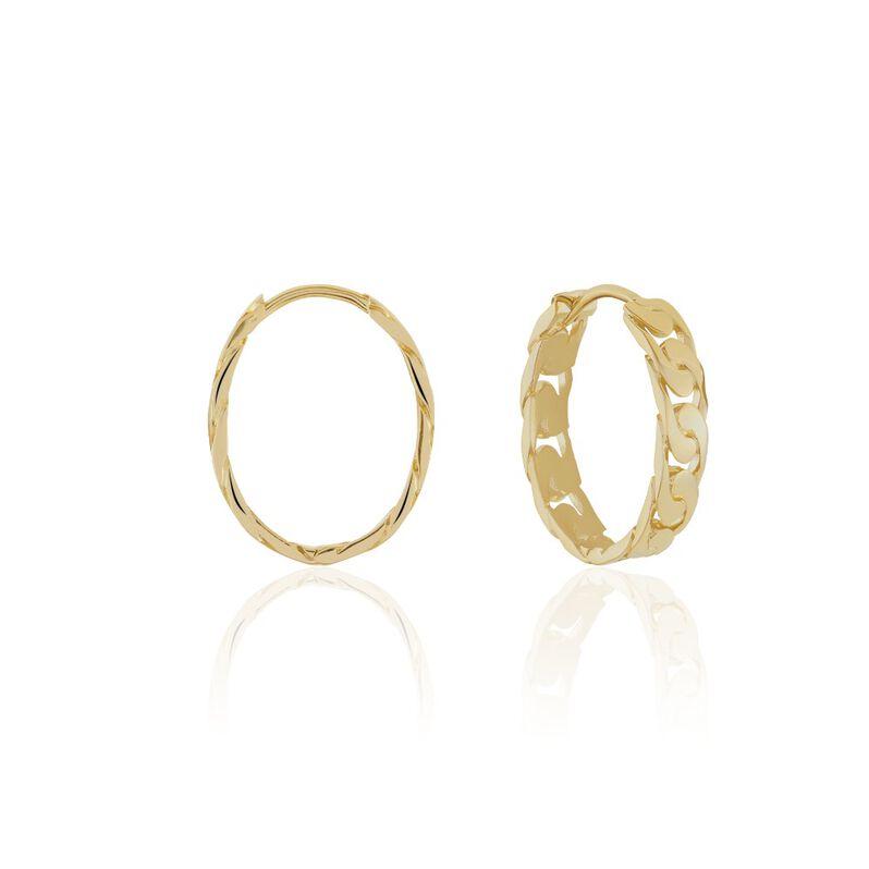 LIANA Damen Creolen Vergoldet - Creolen Damen | OROVIVO