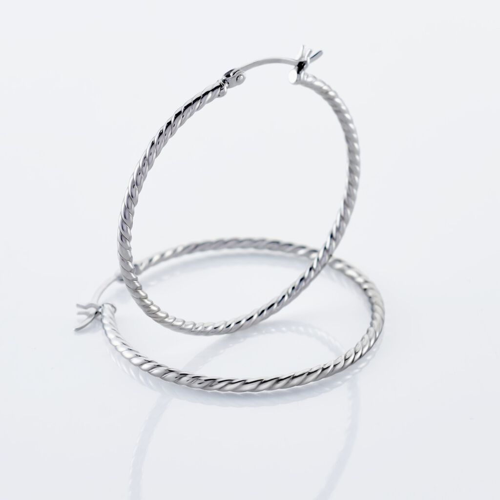 RAMEA Damen Creolen Silber 925 B 7 mm