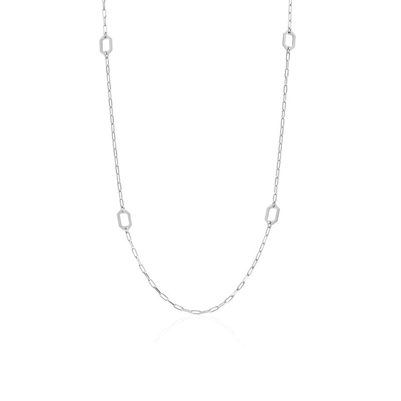 Collier Sautoir Soho Argent Weiss - Spannringe Damen | OROVIVO
