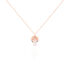 Damen Halskette Silber 925 Rosé Vergoldet Quarz - Ketten mit Anhänger Damen | OROVIVO
