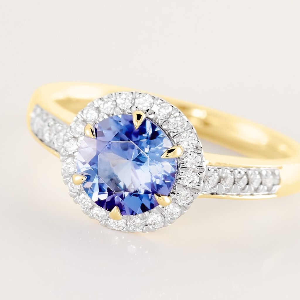 Damen Ring Gold 585 Tansanit Blau 1,51ct Catherine  - Ringe mit Stein Damen | OROVIVO