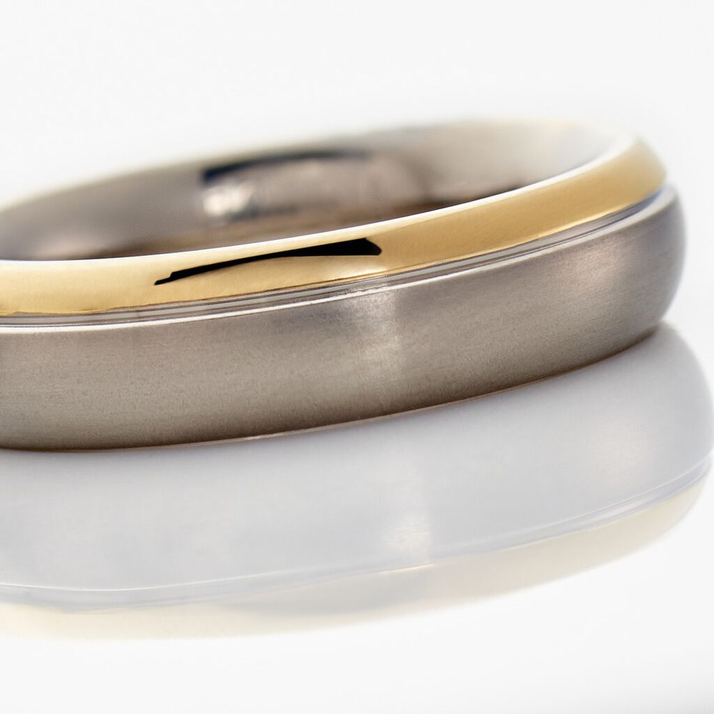  Ring Titan Bicolor Gelb/Silber   5,00mm 