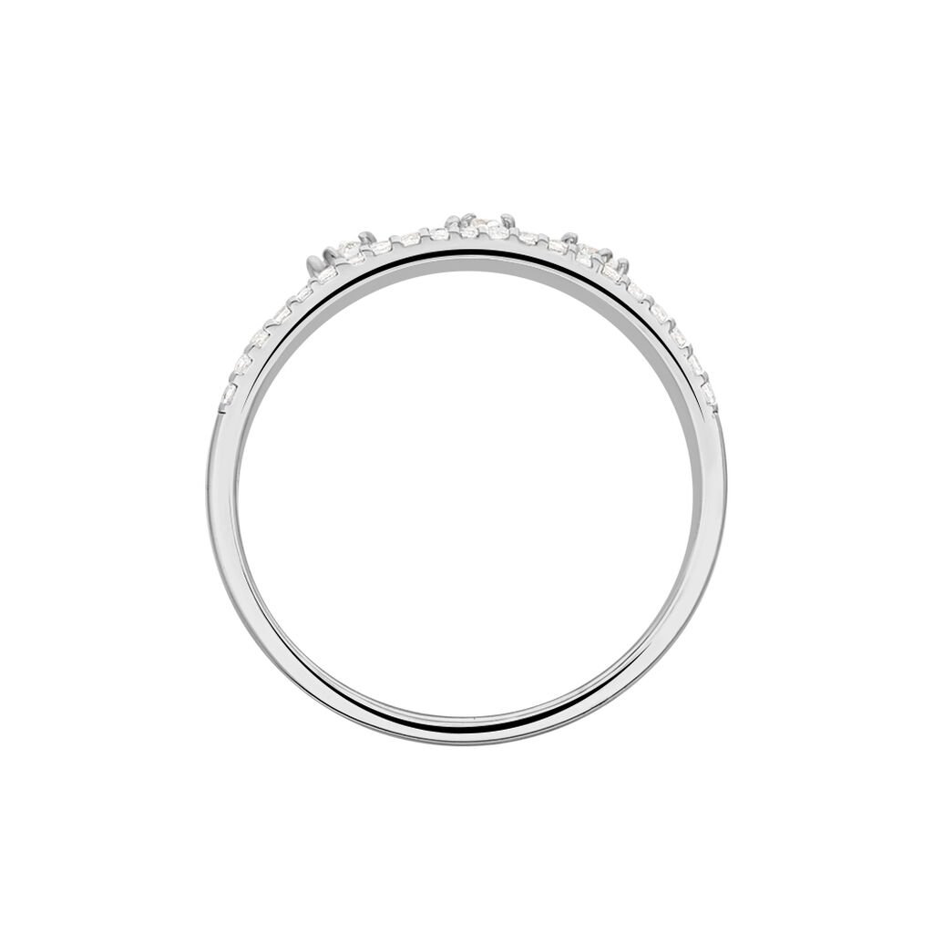 Damenring Silber 925 Bicolor Vergoldet Zirkonia  - Ringe mit Stein Damen | OROVIVO