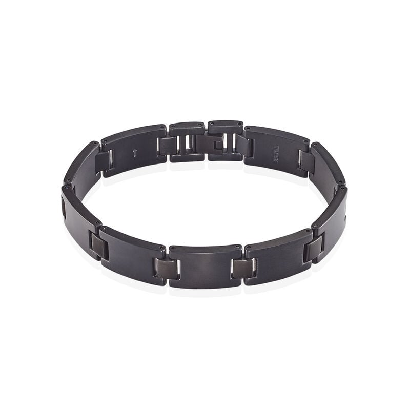Bracelet Josua Acier Noir - Spannringe Herren | OROVIVO