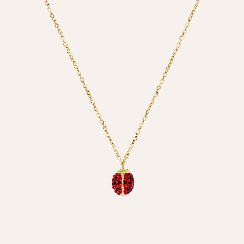 Collana Mon Petit Oro Giallo Cristallo - Spannringe Kinder | OROVIVO