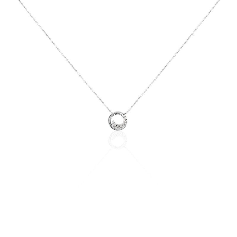 Damen Collier Weißgold 585 Diamant 0,06ct Kreis Sariah - Sale Damen | OROVIVO