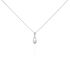 KATELINA Damen Collier Silber 925 Zuchtperle Wei&szlig; 0,91 ct