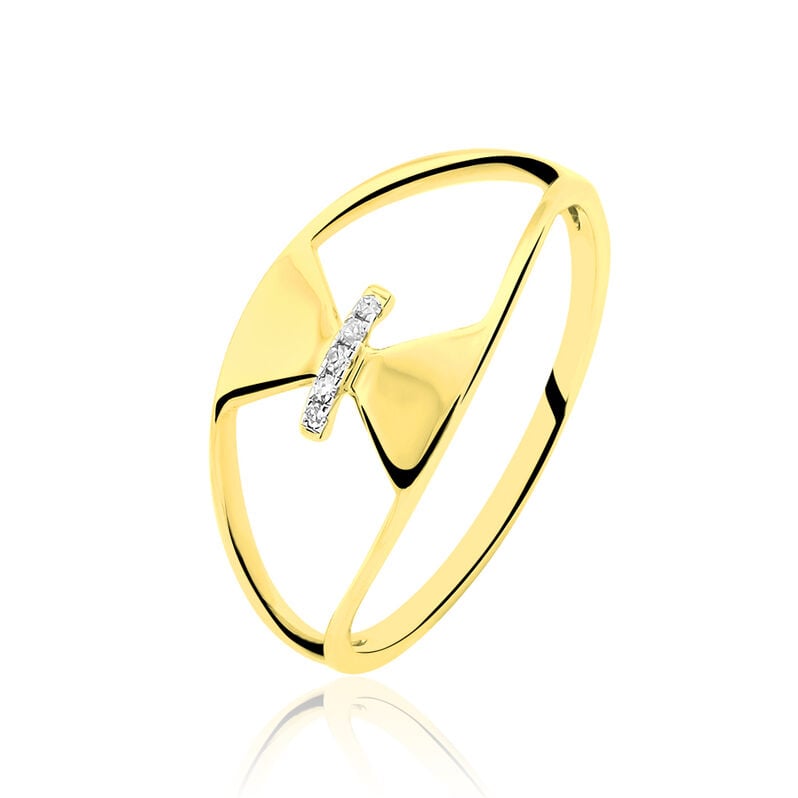 Bague Or Jaune Diamant - Spannringe Damen | OROVIVO
