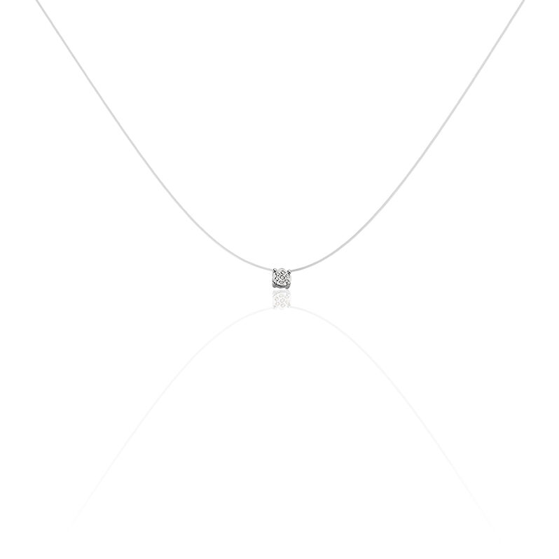 RIMINI Damen Collier Wei&szlig;gold 375 (9 Karat) Diamant Wei&szlig; 0,000 ct - Halsketten Damen | OROVIVO