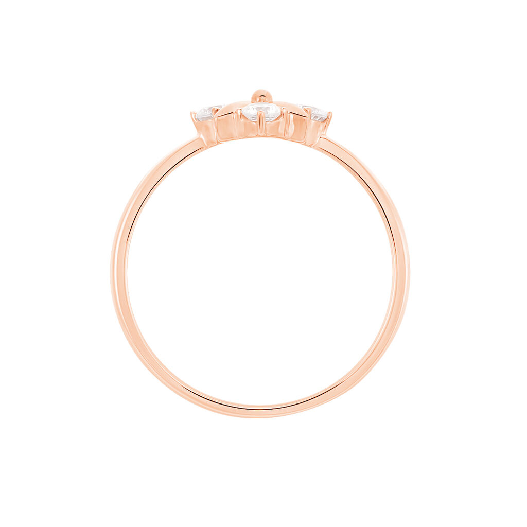 Bague Or Rose Gladysse Et Oxyde - Spannringe Damen | OROVIVO