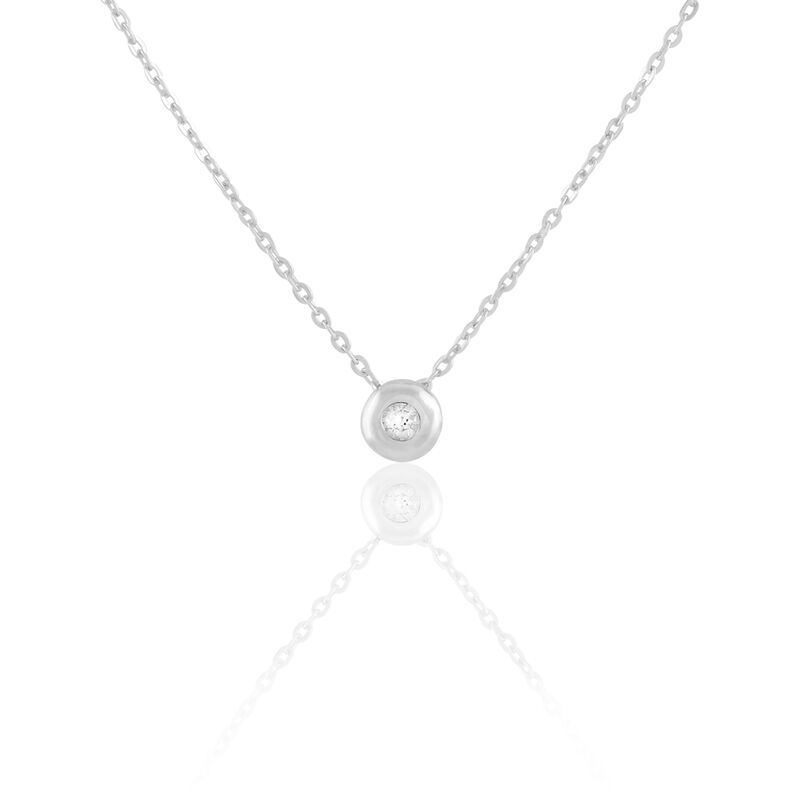 Damen Halskette Silber 925 Zirkonia Tilde - Halsketten Damen | OROVIVO