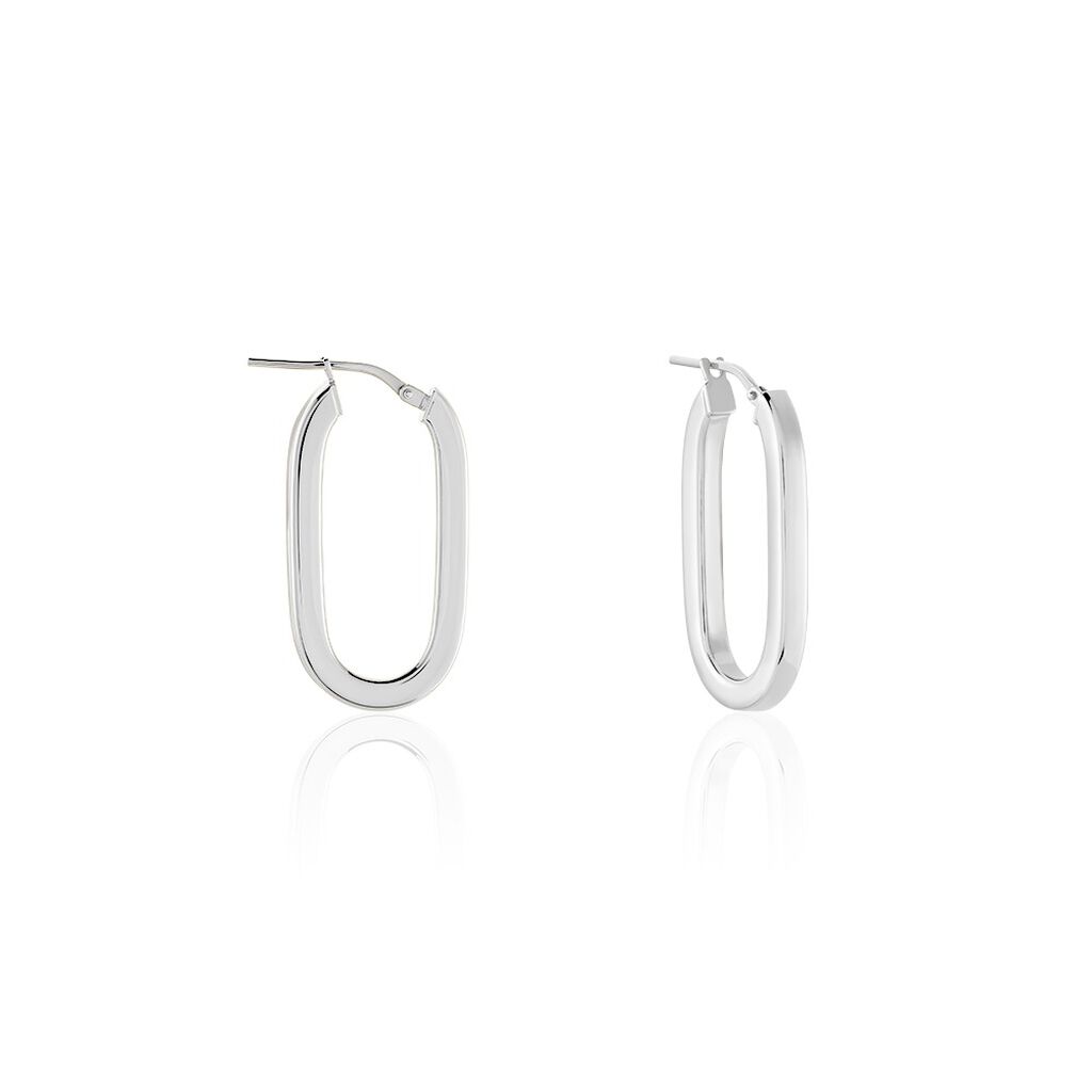 Damen Creolen Silber 925 Cielo 25,00mm 15,00mm - Creolen Damen | OROVIVO