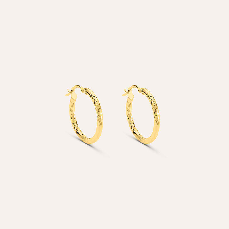 Orecchini A Cerchio Toujours Oro Giallo - Spannringe Damen | OROVIVO
