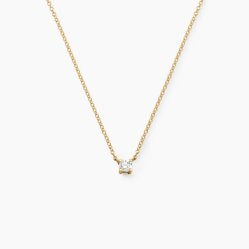 Collier Or Jaune Aphrodite Et Diamant - Spannringe Damen | OROVIVO