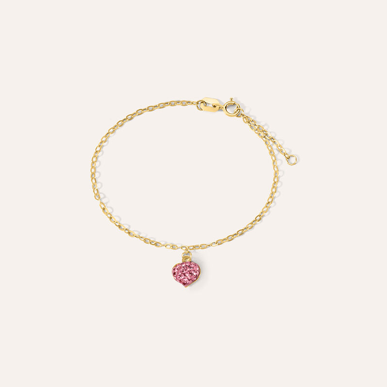 Bracciale Mon Petit Oro Giallo Cristallo - Spannringe Kinder | OROVIVO
