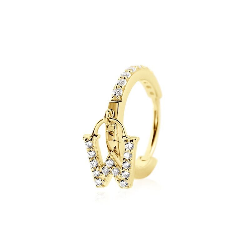 Créoles Léria Or Jaune Oxyde De Zirconium - Spannringe Damen | OROVIVO