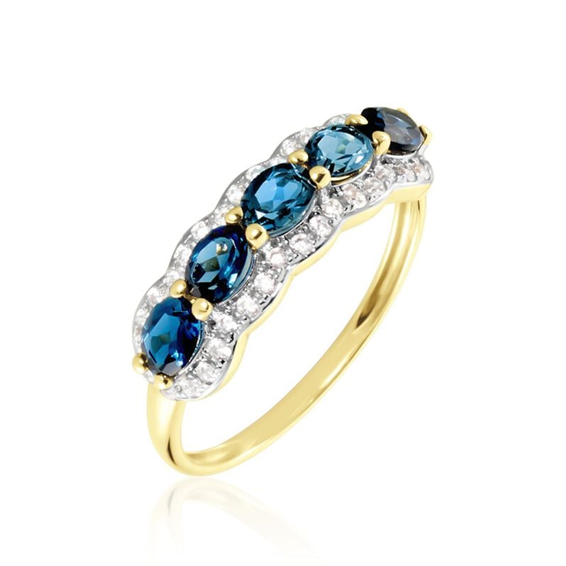 Bague Multipierres Or Jaune Margaux Topaze - Spannringe Damen | OROVIVO
