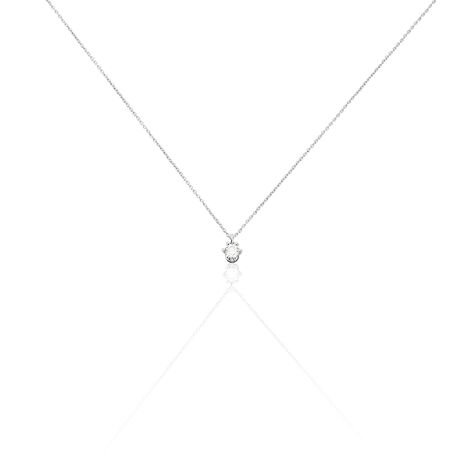 Damen Collier Weißgold 585 Diamant 0,1ct Napoli - Halsketten Damen | OROVIVO
