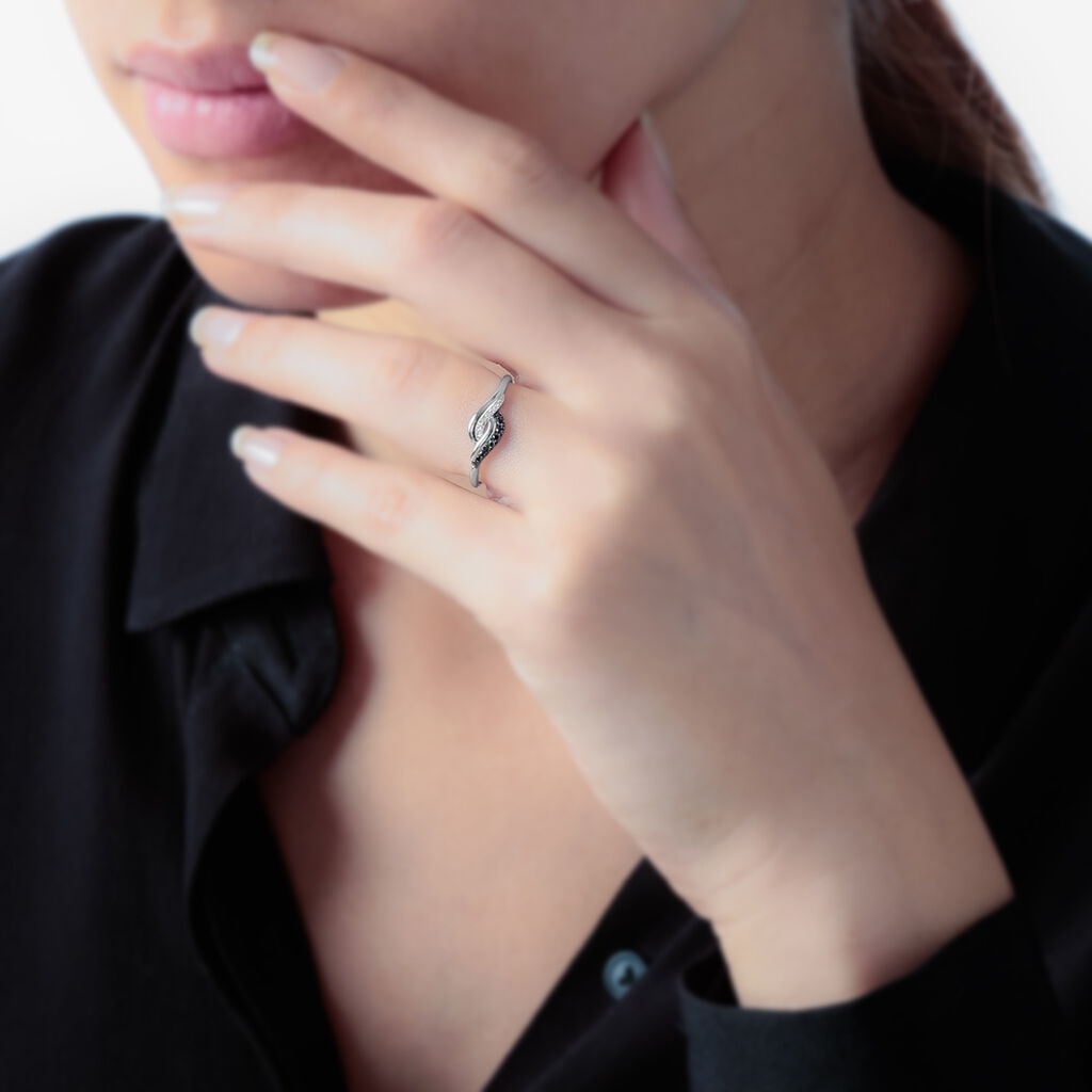 Ring Weissgold 375 Sculptural - Spannringe Damen | OROVIVO