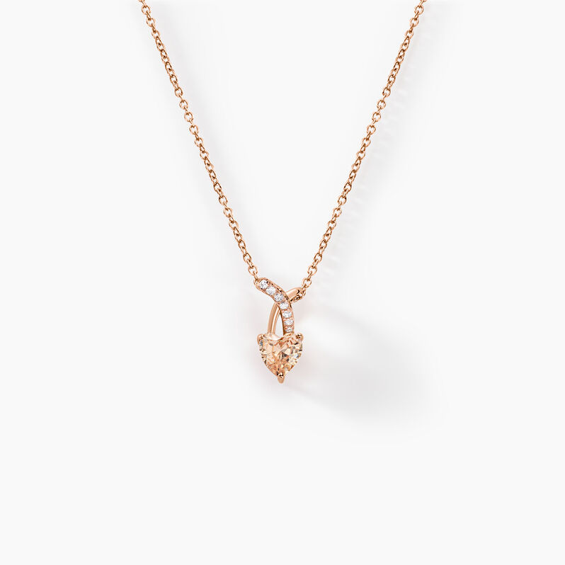 Collier Avalon Argent Rose Oxyde De Zirconium - Spannringe Damen | OROVIVO
