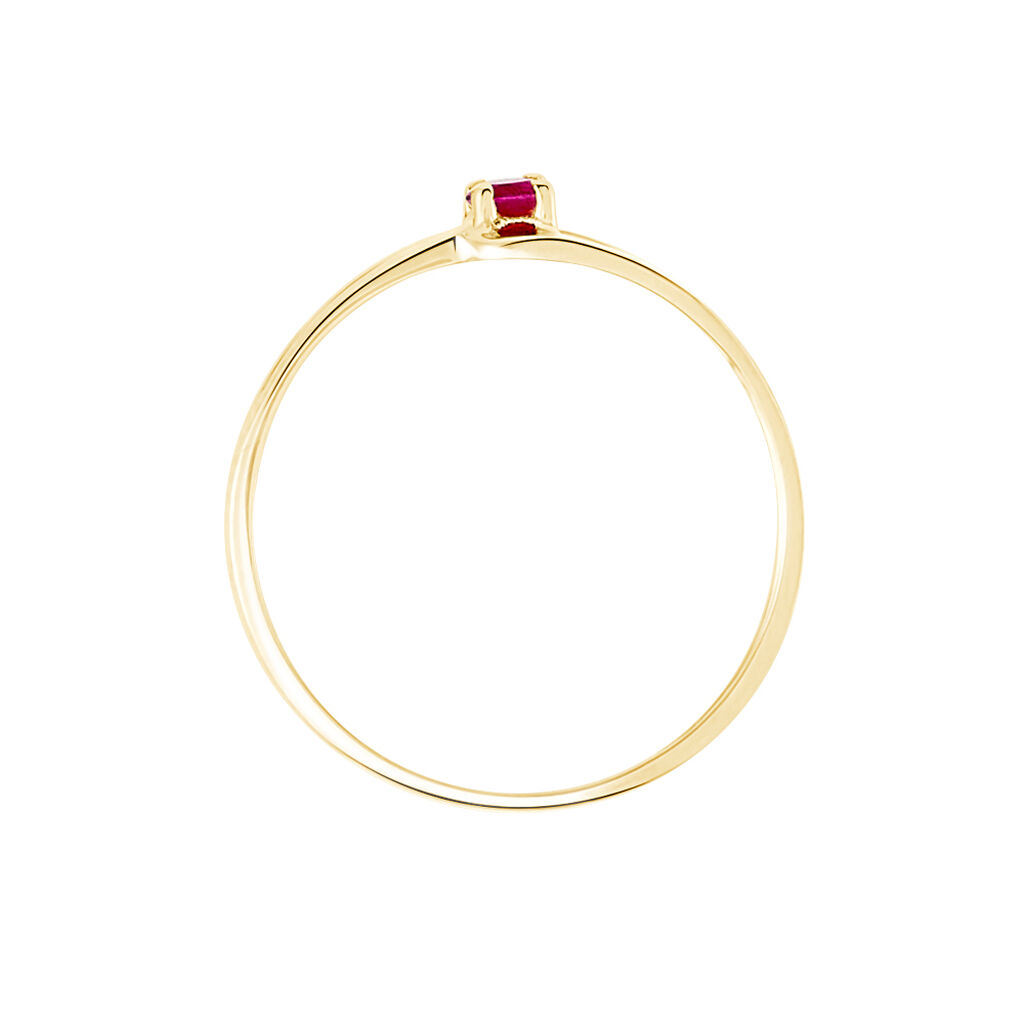 Bague Or Et Rubis - Spannringe Damen | OROVIVO
