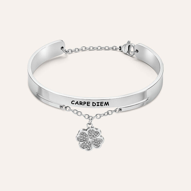 Bangle Sunrise Acciaio Cristallo - Spannringe Damen | OROVIVO