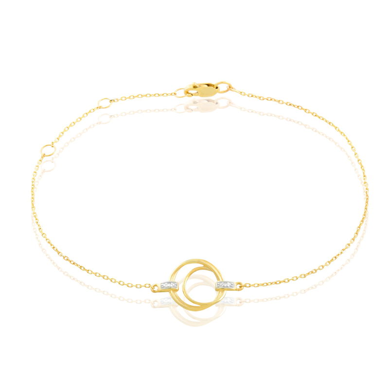 Bracelet Aygline Or Jaune Diamant - Spannringe Damen | OROVIVO
