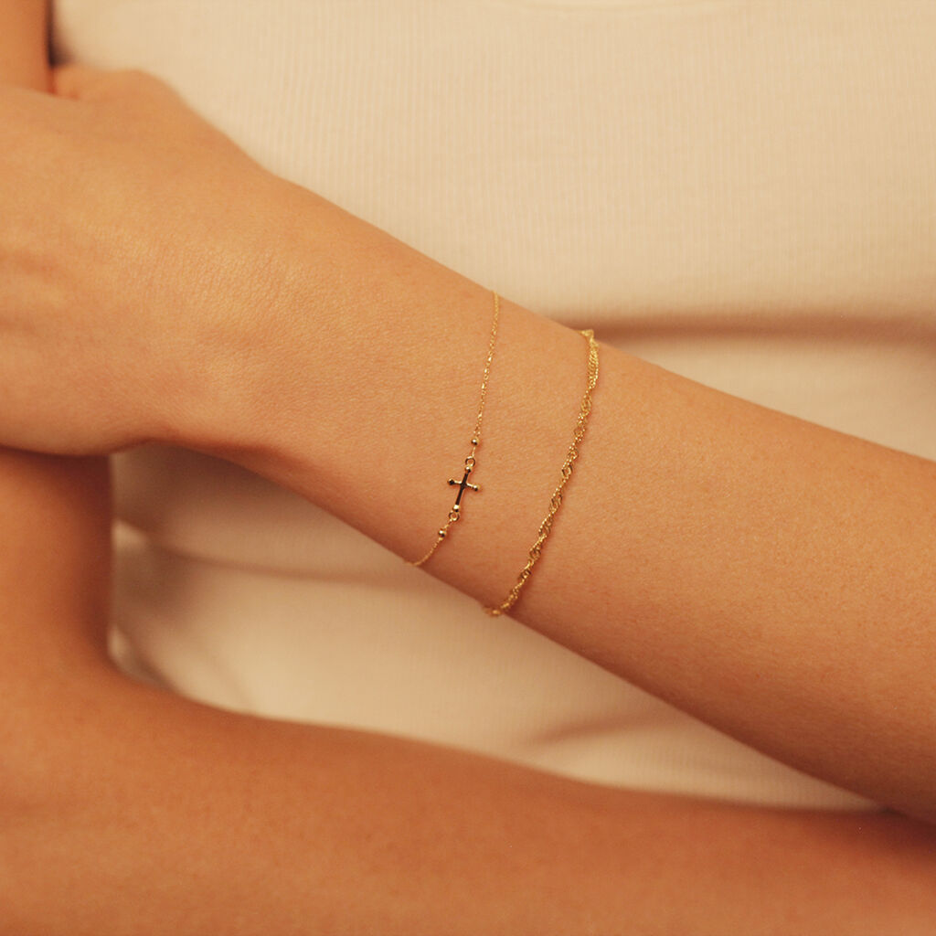 Damenarmband Singapurkette Gold 375 - Armketten Damen | OROVIVO