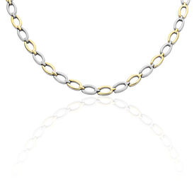 Boccia Damen Collier Titan Bicolor Vergoldet - Ketten ohne Stein Damen | OROVIVO