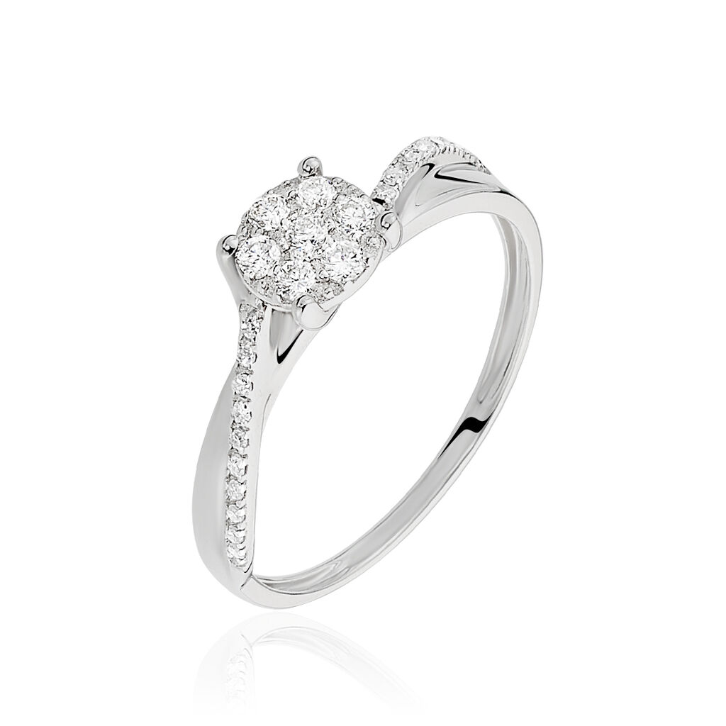 Bague Hebe Or Blanc Diamant - Spannringe Damen | OROVIVO