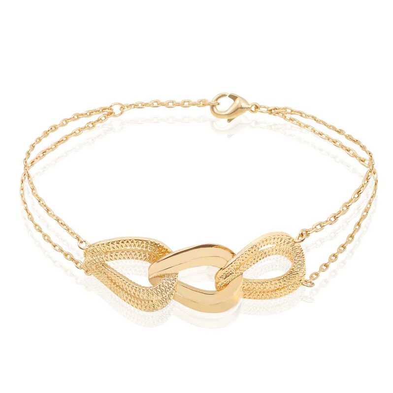 Bracelet Jonc Plaque Or Jaune - Spannringe Damen | OROVIVO