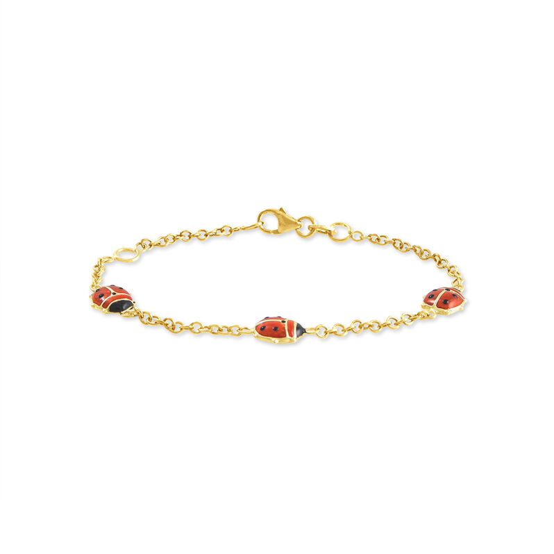 Bracelet Helidie Coccinelle Or Jaune - Spannringe Kinder | OROVIVO