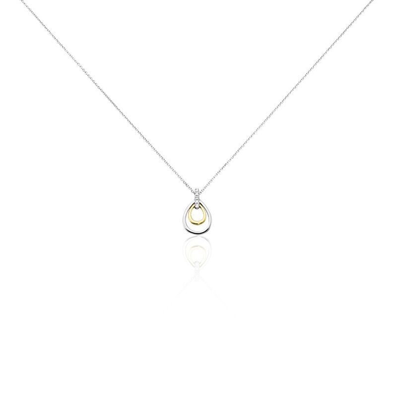 Collier Mariabella Or Bicolore Diamant Weiss - Spannringe Damen | OROVIVO