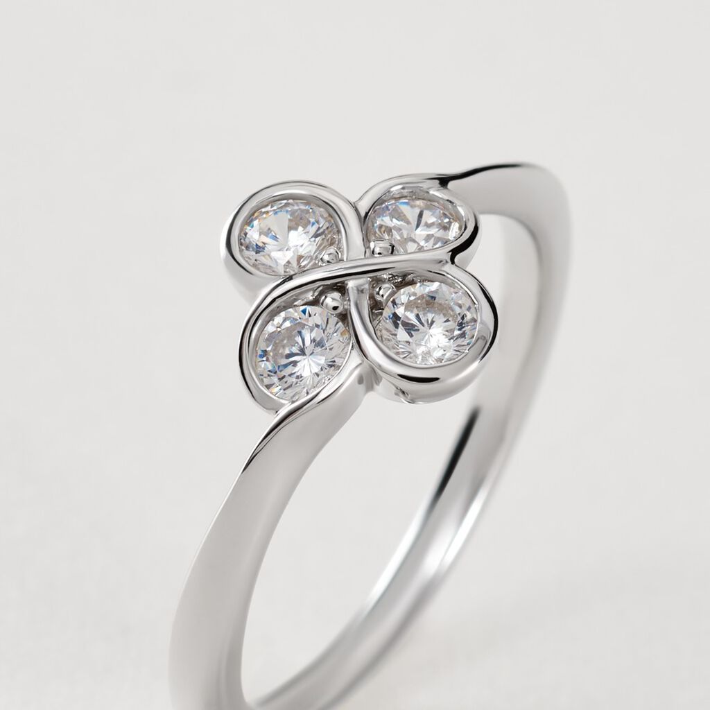 Damen Ring Silber 925 Zirkonia Kleeblatt Kaiya  - SALE % Damen | OROVIVO