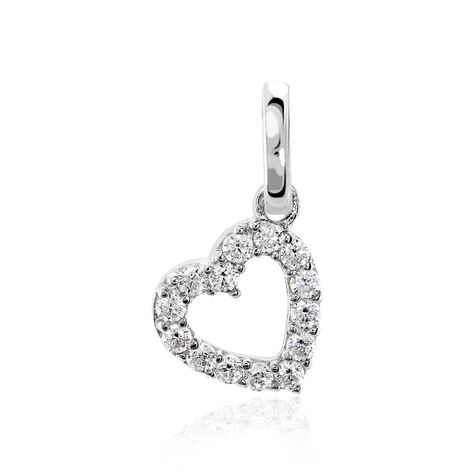 Anhänger Weißgold 375 Zirkonia Herz - Schmuckanhänger Damen | OROVIVO