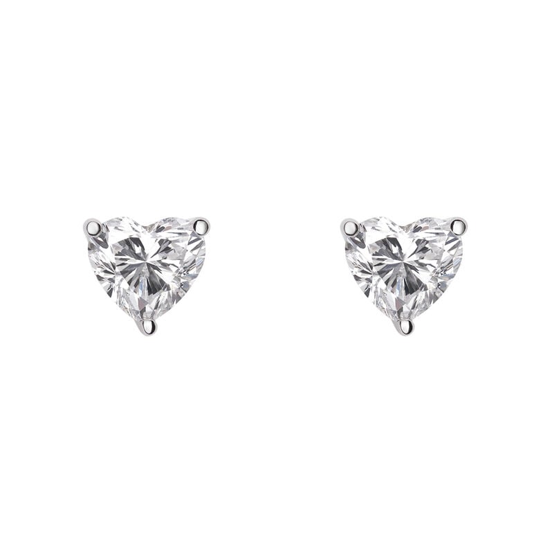 Orecchini Lobo Punto Luce Diamade Oro Bianco Diamante Lab-Grown - Spannringe Damen | OROVIVO