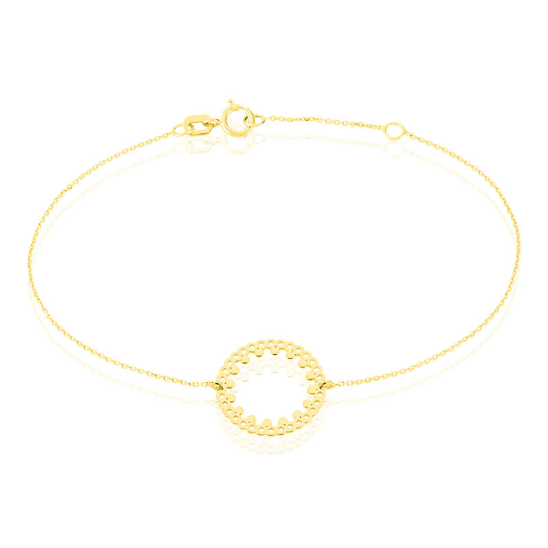 Bracelet Or Jaune Cherina Forme Cercle - Spannringe Damen | OROVIVO