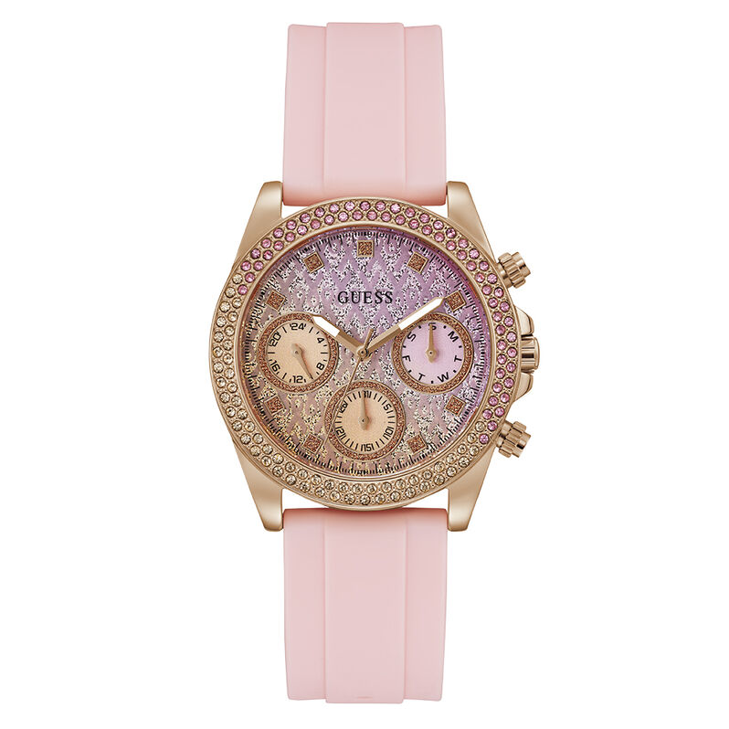 Orologio Al Quarzo Guess Sparkling Pink Gw0032l4 - Spannringe Damen | OROVIVO