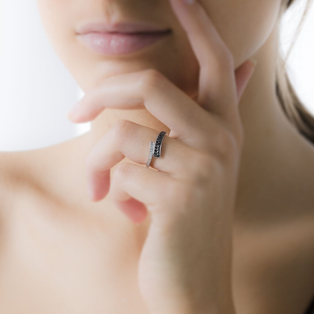 Bague Amelie Or Blanc Diamant - Spannringe Damen | OROVIVO