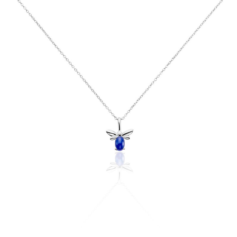 Collier Argent Rhodié Nedeleg Calcedoine - Spannringe Damen | OROVIVO
